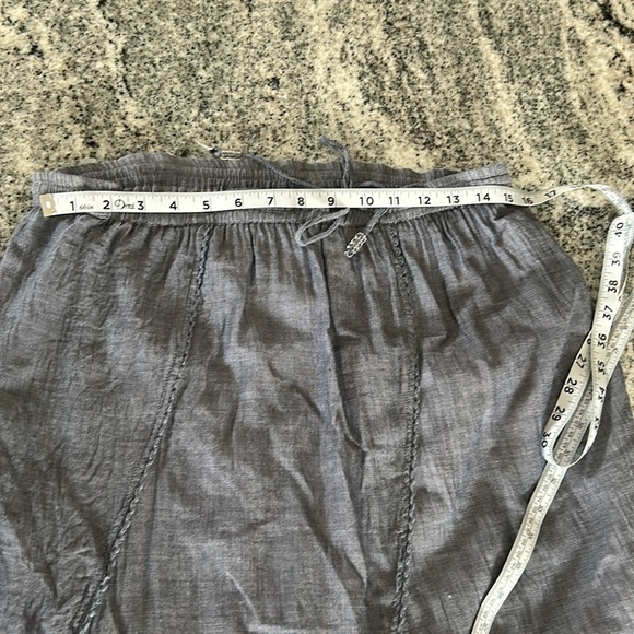 Denver Hayes, sleeveless dress, or skirt,Size L, Blue, tie top/waist - Picture 8 of 11